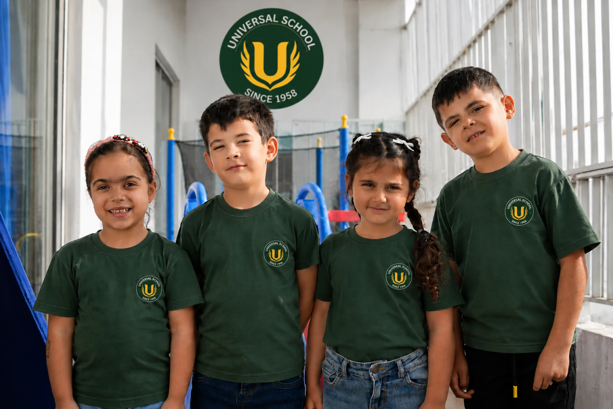 Primary school students learning at Universal School